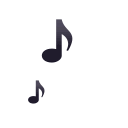 Music notes animation